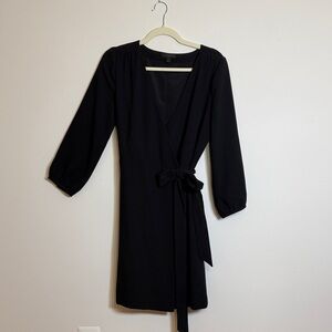 J. Crew Black Long Sleeve Dress